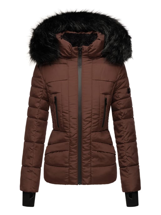 Navahoo Dames Winterjas Adele – Warm, Met Teddyvoering & Afneembare Bontkraag - Image 2