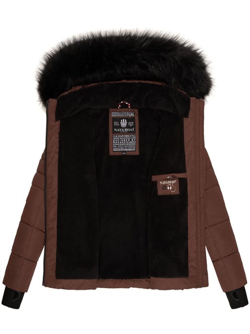 Navahoo Dames Winterjas Adele – Warm, Met Teddyvoering & Afneembare Bontkraag - Image 6