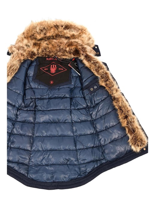 Navahoo Dames Winterparka Daria – Klassieker, Warm & Met Afneembare Bontkraag - Image 2