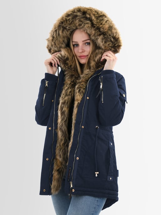 Navahoo Dames Winterparka Daria – Klassieker, Warm & Met Afneembare Bontkraag - Image 4