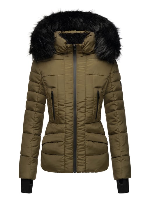 Navahoo Dames Winterjas Adele – Warm, Met Teddyvoering & Afneembare Bontkraag - Image 2