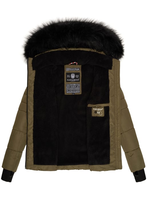 Navahoo Dames Winterjas Adele – Warm, Met Teddyvoering & Afneembare Bontkraag - Image 6