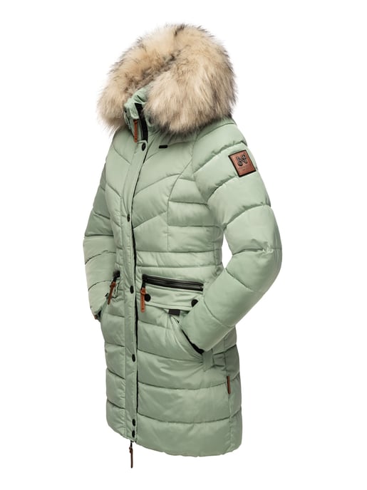 Navahoo Dames Winterjas Paula – Extra Warm, Waterafstotend & Met Afneembare Bontkraag - Image 4