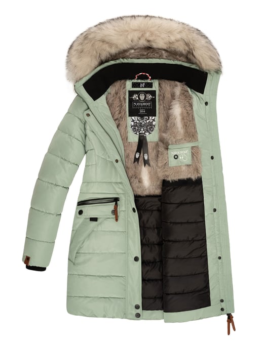Navahoo Dames Winterjas Paula – Extra Warm, Waterafstotend & Met Afneembare Bontkraag - Image 6