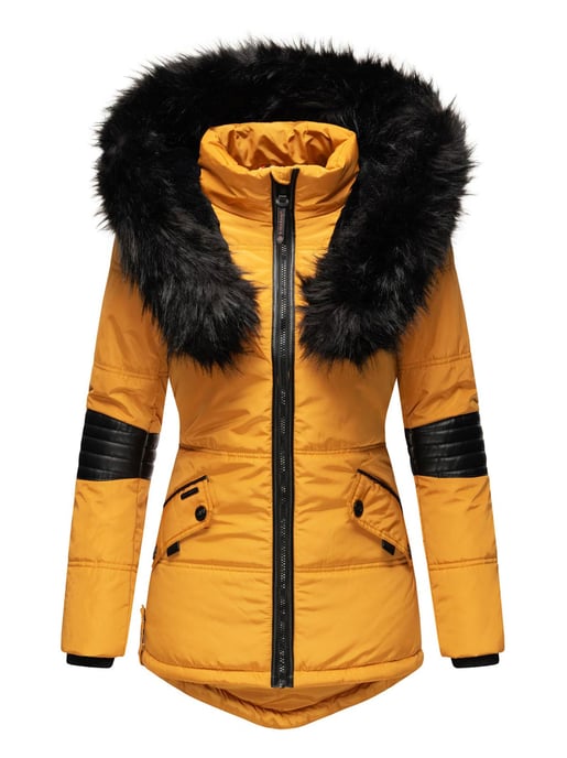 Navahoo Dames Winterjas Nirvana – Warm, Met Luxe Bontkraag & Teddyvoering - Image 2