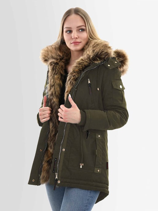Navahoo Dames Winterparka Daria – Klassieker, Warm & Met Afneembare Bontkraag - Image 4