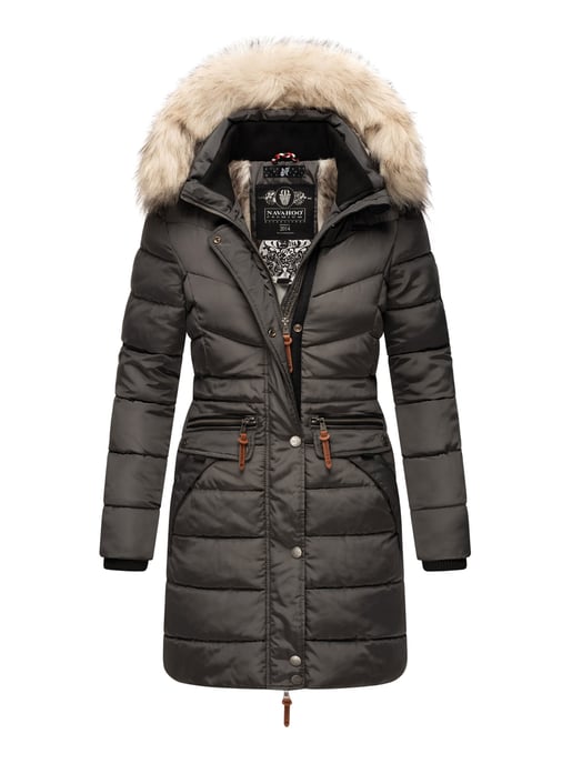Navahoo Dames Winterjas Paula – Extra Warm, Waterafstotend & Met Afneembare Bontkraag - Image 1