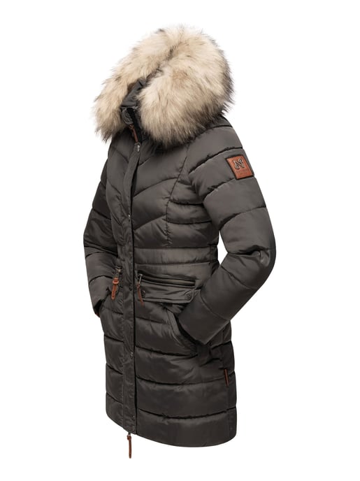 Navahoo Dames Winterjas Paula – Extra Warm, Waterafstotend & Met Afneembare Bontkraag - Image 4