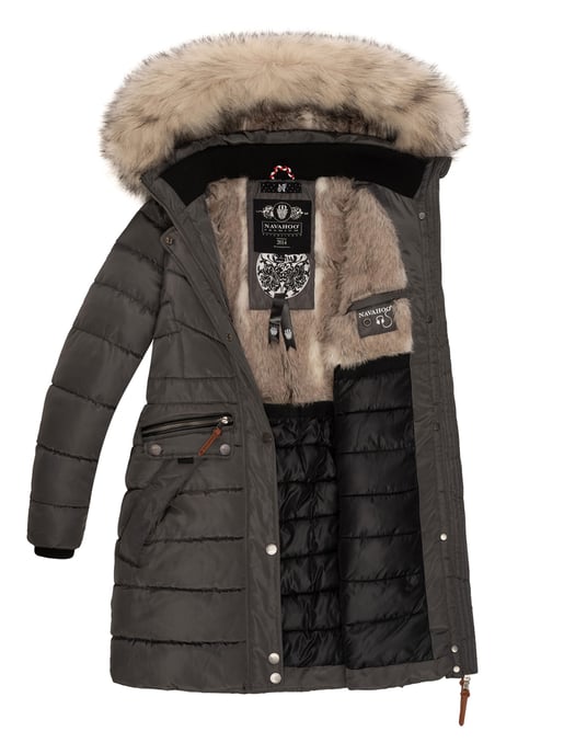 Navahoo Dames Winterjas Paula – Extra Warm, Waterafstotend & Met Afneembare Bontkraag - Image 6