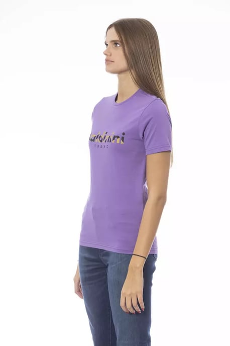 Paarse Korte Mouwen T-shirt Ba23909 - Image 4