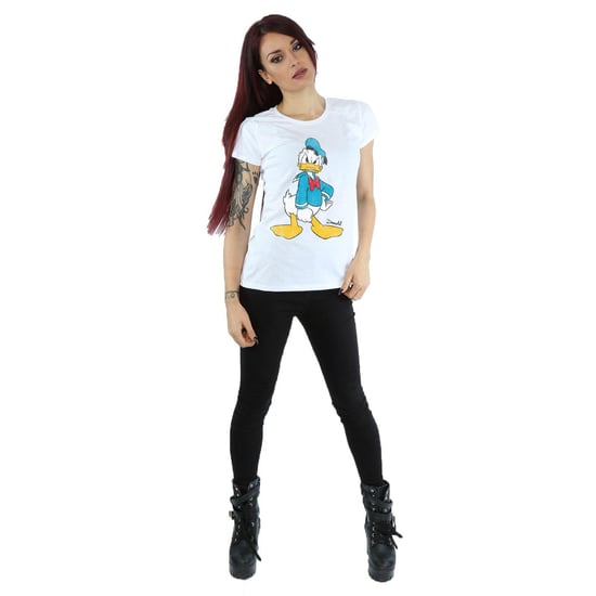Disney Dames/Dames Donald Duck Boos Katoenen T-Shirt (Wit) - Image 4