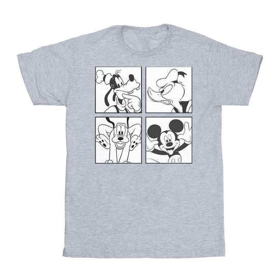 Disney Heren Mickey, Donald, Goofy en Pluto Boxed T-shirt (Sportgrijs) - Image 1