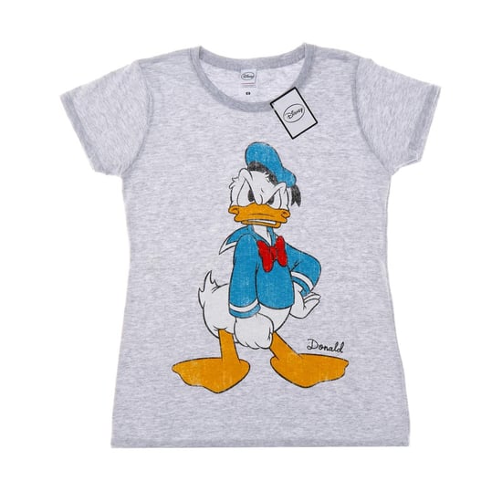Disney Dames/Dames Donald Duck Boos Katoenen T-Shirt (Heide Grijs) - Image 1