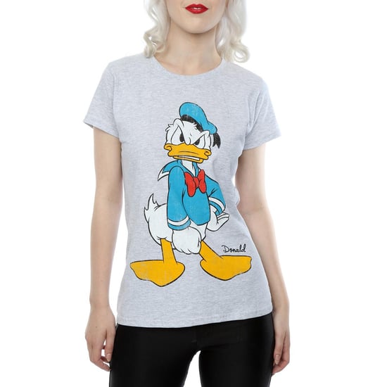 Disney Dames/Dames Donald Duck Boos Katoenen T-Shirt (Heide Grijs) - Image 3
