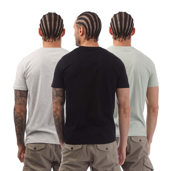 Farah Heren Laven T-Shirt (Pak van 3) (Grijs/lichtgrijs/zwart) - Image 2