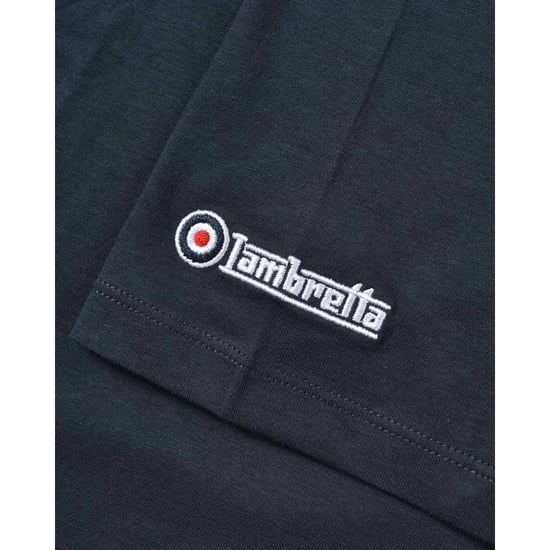 Lambretta Mens Vinyl Record T-Shirt (Navy) - Image 4