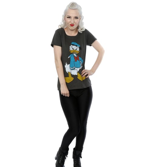 Disney Dames/Dames Donald Duck Boos Katoenen T-Shirt (Licht Grafiet) - Image 4