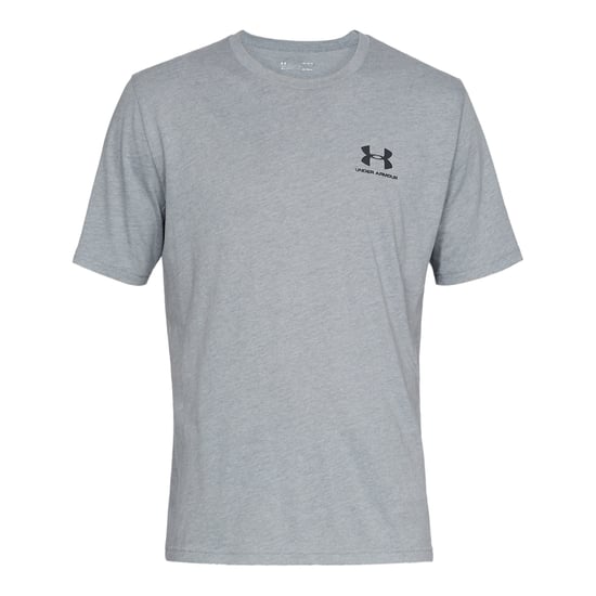 Under Armour Heren Sportstyle T-shirt met korte mouwen (Licht staal Heather/Zwart) - Image 1