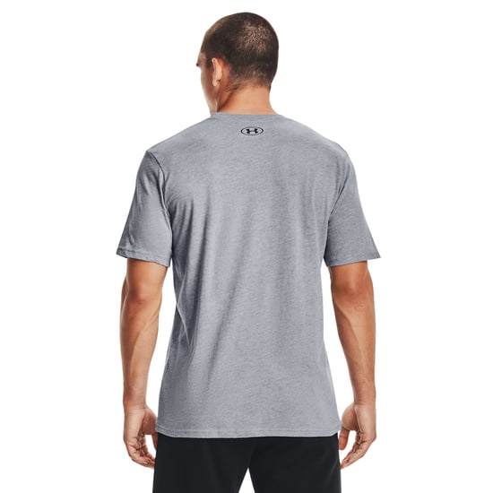 Under Armour Heren Sportstyle T-shirt met korte mouwen (Licht staal Heather/Zwart) - Image 2