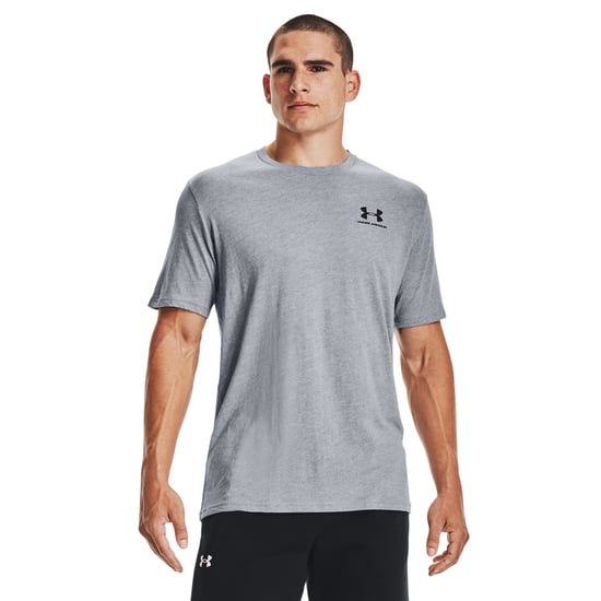 Under Armour Heren Sportstyle T-shirt met korte mouwen (Licht staal Heather/Zwart) - Image 3