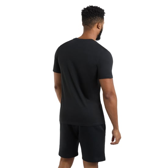 Umbro Heren Stacked Logo T-Shirt (Zwart/Kasteelrots) - Image 1
