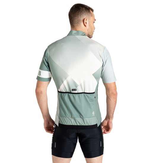 Dare 2B Heren AEP Pedal II Top met korte mouwen (Heggengroen/Aqua Grijs) - Image 4