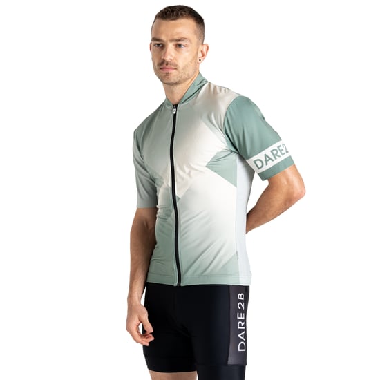 Dare 2B Heren AEP Pedal II Top met korte mouwen (Heggengroen/Aqua Grijs) - Image 5