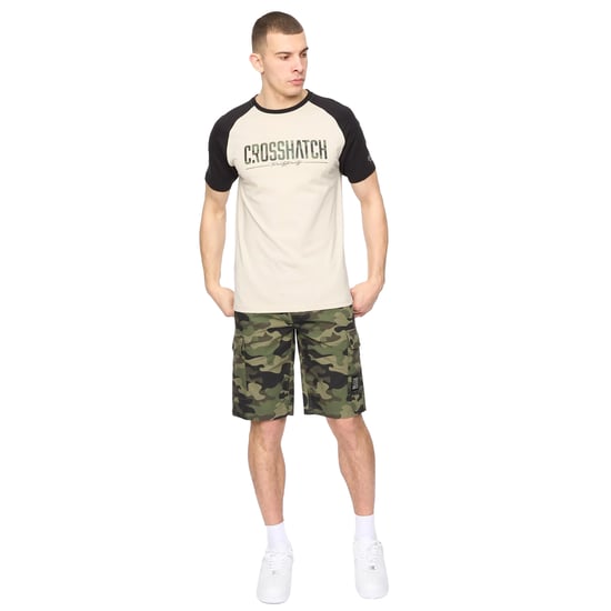 Crosshatch Heren Camtort Camo Korte Broek (Olijf Camo) - Image 3