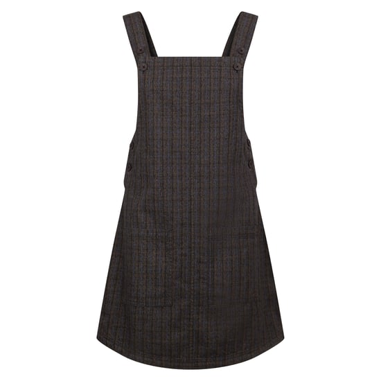 Trespass Vrouwen/dames Twirl Casual Dress (Donkergrijs/Ruit) - Image 1