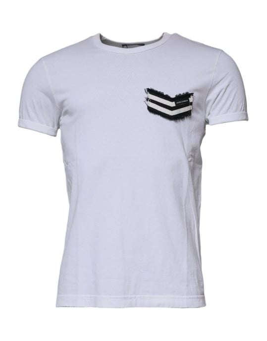 T-shirt met korte mouwen en ronde hals met patchdetails - Image 2