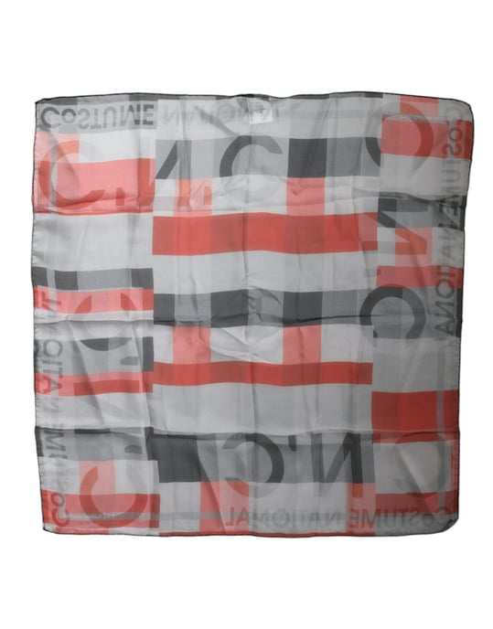 Zijden Sjaal met Geometrische Print - Image 2