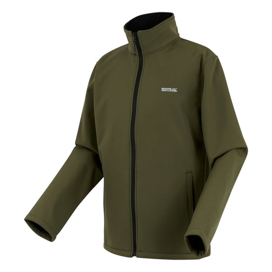 Regatta Heren Cera V Wind Resistant Soft Shell Jas (Olijfnacht) - Image 3