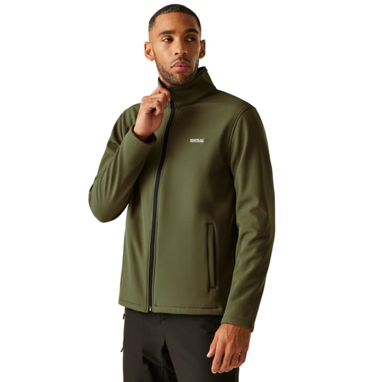 Regatta Heren Cera V Wind Resistant Soft Shell Jas (Olijfnacht) - Image 5