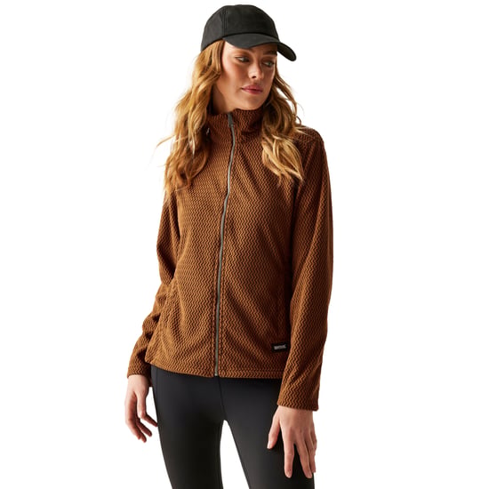 Regatta Dames/Dames Heidy Full Zip Fleece (Geglazuurde Gember) - Image 4