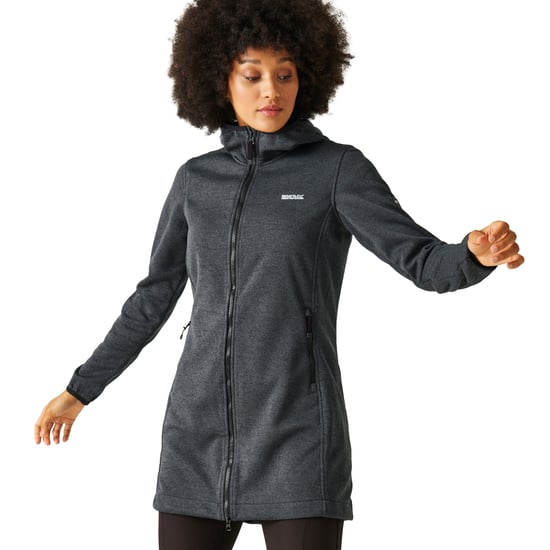 Regatta Dames/Dames Bloomfield Marl Longline Fleecejack (Seal grijs/lila hint) - Image 4