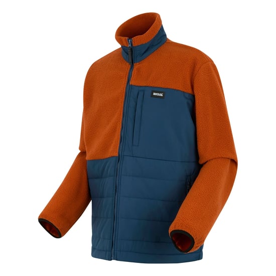 Regatta Heren Frankie Borg Full Zip Hybride Jas (Pottenbakkersklei/Moonlight Denim) - Image 3