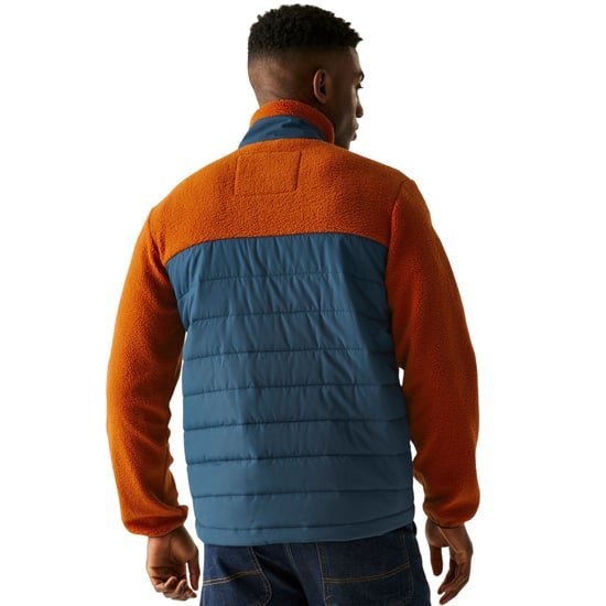 Regatta Heren Frankie Borg Full Zip Hybride Jas (Pottenbakkersklei/Moonlight Denim) - Image 5
