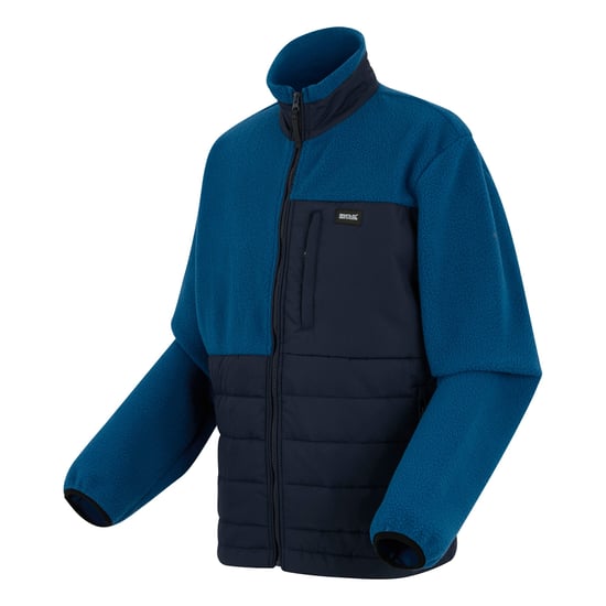 Regatta Heren Frankie Borg Full Zip Hybride Jas (Marine/Snorkelblauw) - Image 3