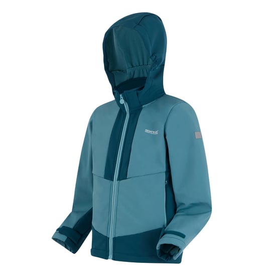 Regatta Kinder/Kids Haydenbury Waterdichte Soft Shell Jas (Stormblauw/Marokkaans Blauw) - Image 3