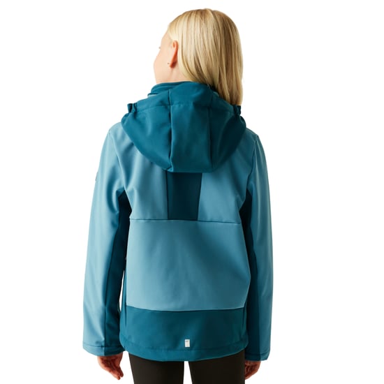 Regatta Kinder/Kids Haydenbury Waterdichte Soft Shell Jas (Stormblauw/Marokkaans Blauw) - Image 5