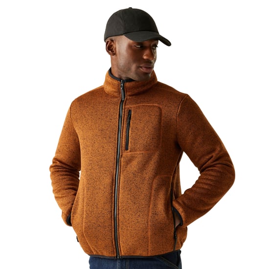Regatta Heren Barlee Marl Full Zip Fleecejack (Geglazuurde Gember) - Image 5