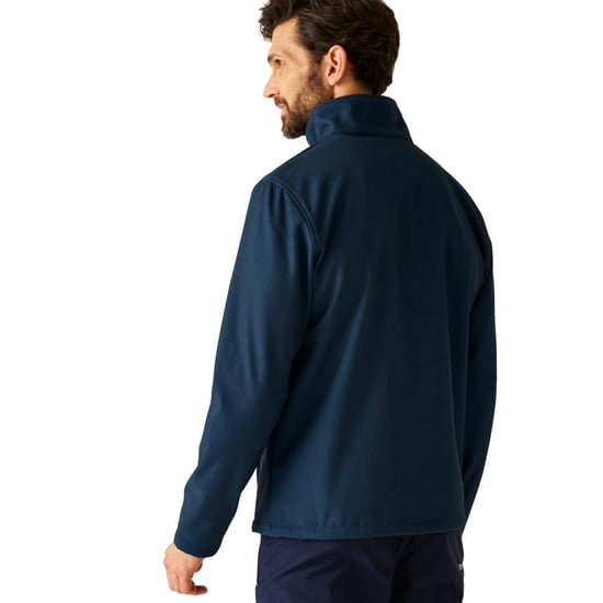 Regatta Heren Cera V Wind Resistant Soft Shell Jas (Navy Marl/Moonlight Denim) - Image 5