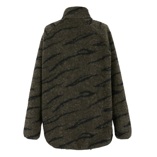 Regatta Dames/Dames Frankie Borg Full Zip Fleecejack (Donkere kaki/zwart) - Image 2