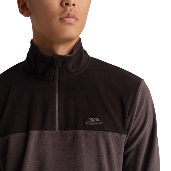 Trespass Heren Curtiston AT100 Fleece Top (Donkergrijs) - Image 3