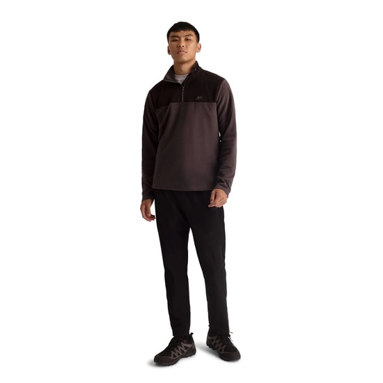 Trespass Heren Curtiston AT100 Fleece Top (Donkergrijs) - Image 6