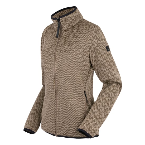 Regatta Dames/Dames Elzie Full Zip Fleecejack (Mokka/Zacht taupe) - Image 3