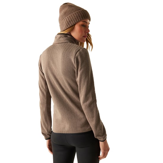 Regatta Dames/Dames Elzie Full Zip Fleecejack (Mokka/Zacht taupe) - Image 4