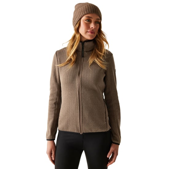Regatta Dames/Dames Elzie Full Zip Fleecejack (Mokka/Zacht taupe) - Image 5