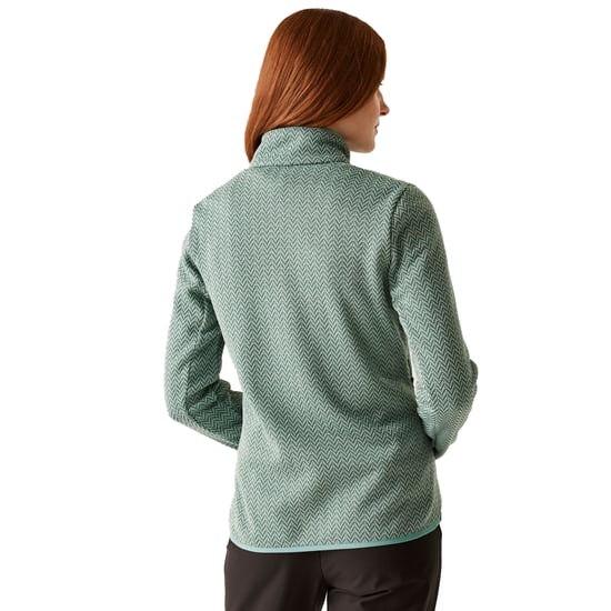 Regatta Dames/Dames Elzie Full Zip Fleecejack (Groene Haze/Vurengroen) - Image 4