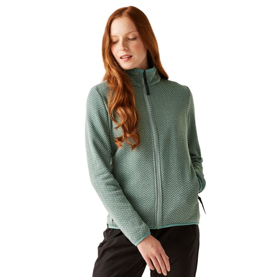 Regatta Dames/Dames Elzie Full Zip Fleecejack (Groene Haze/Vurengroen) - Image 5